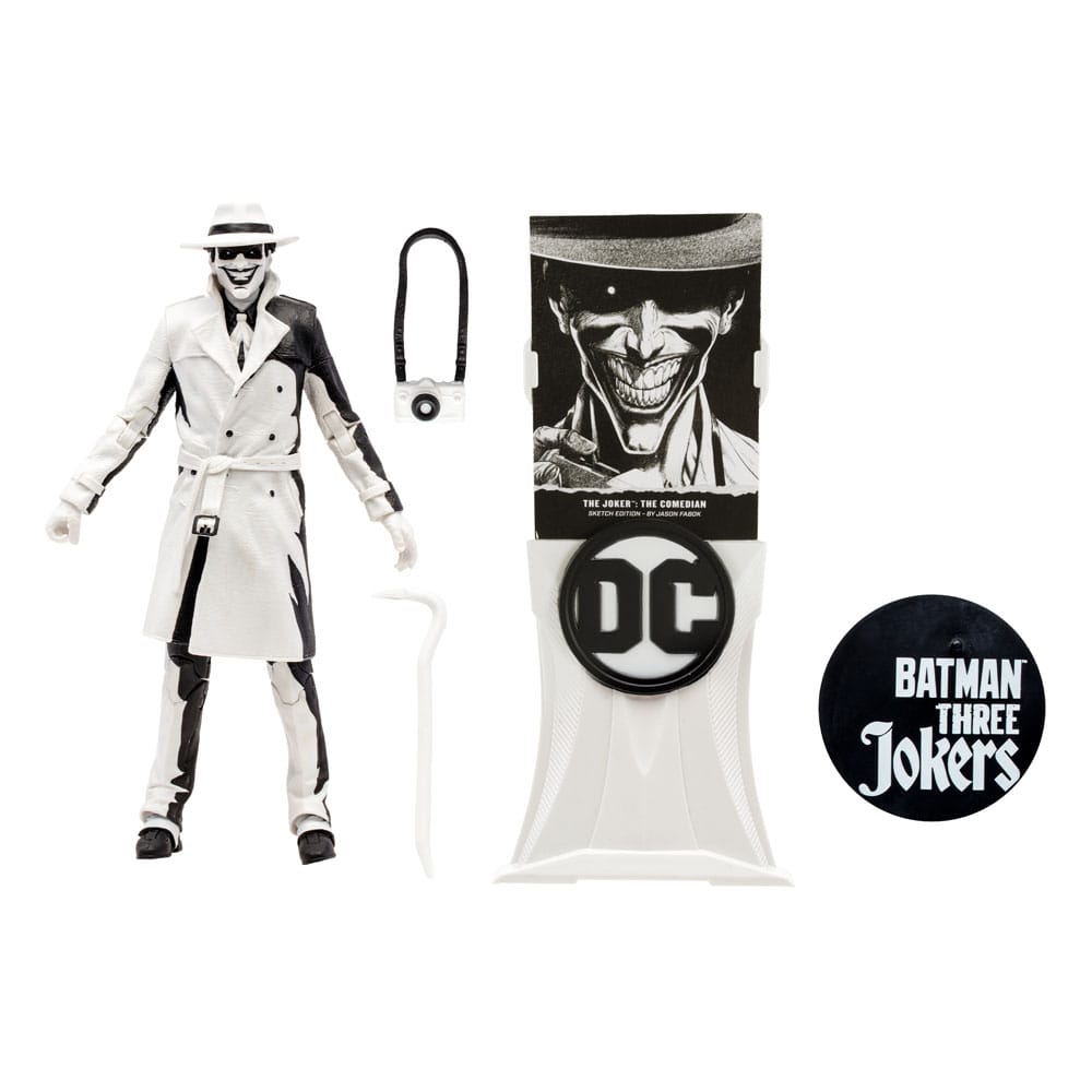 McFarlane Toys Batman Three Jokers The Joker The Comedian Sketch Edition (Gold Label) DC Multiverse Actionfigur 18 cm