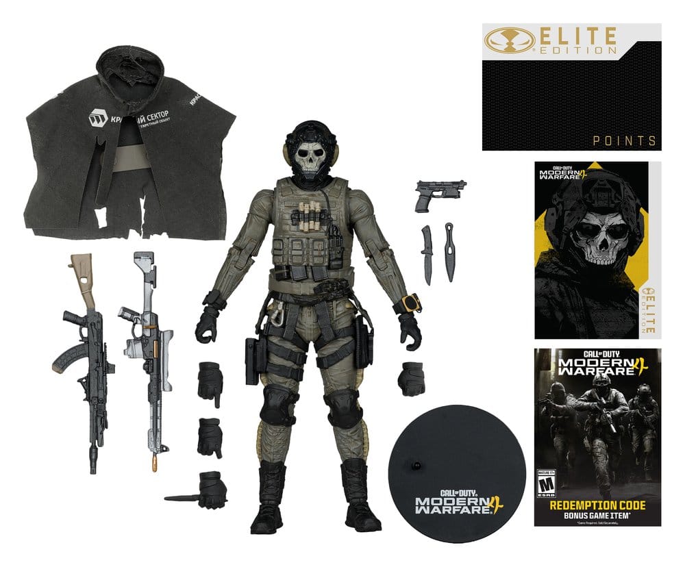 McFarlane Toys Call of Duty Ghost (Call of Duty Modern Warfare 4) #19 McFarlane Elite Edition Deluxe Actionfigur