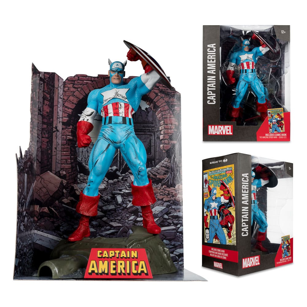 McFarlane Toys Captain America (The Amazing Spider-Man #323) 1/6 Marvel PVC Statue 28 cm
