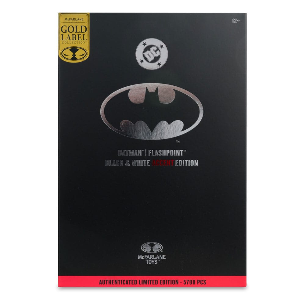 McFarlane Toys DC Multiverse Batman Flashpoint Gold Label Black & White Accent Edition Actionfigur