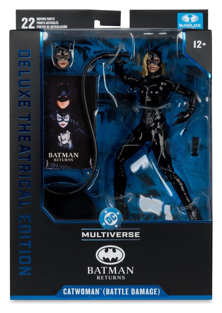 McFarlane Toys DC Multiverse Batman Returns Catwoman Battle Damage Deluxe Theatrical Edition Actionfigur