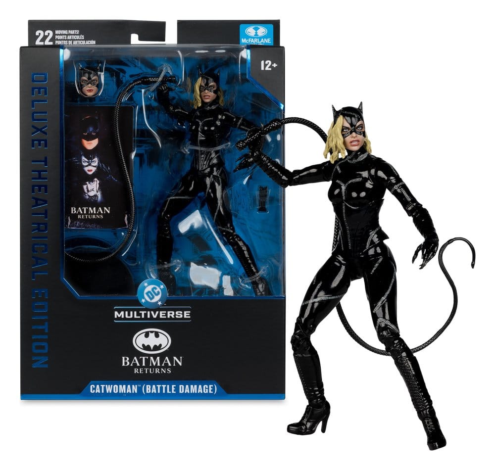 McFarlane Toys DC Multiverse Batman Returns Catwoman Battle Damage Deluxe Theatrical Edition Actionfigur