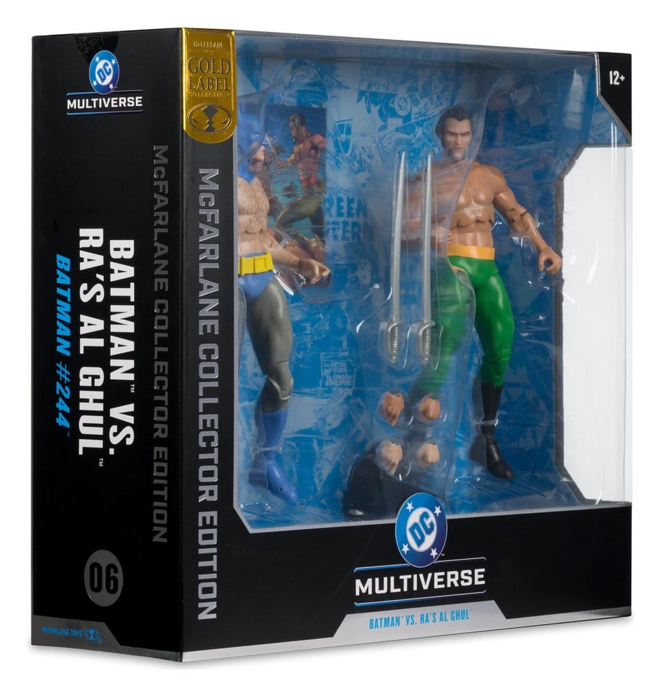 McFarlane Toys DC Multiverse Batman vs Ra's al Ghul (Batman #244) (Gold Label) McFarlane Elite Edition 2er-Pack