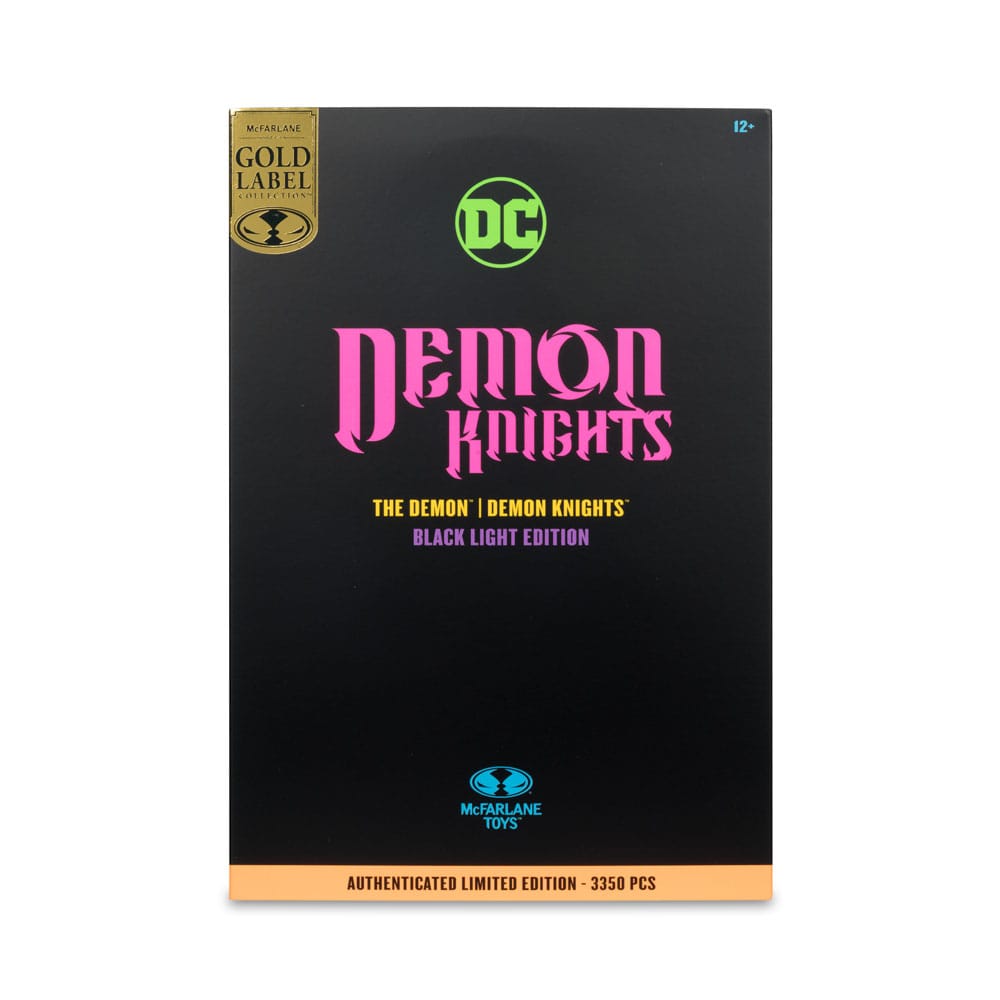 McFarlane Toys DC Multiverse Demon Knights The Demon Black Light Edition Gold Label Actionigur