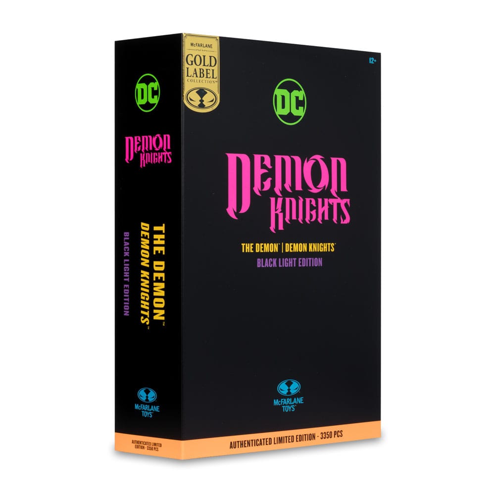 McFarlane Toys DC Multiverse Demon Knights The Demon Black Light Edition Gold Label Actionigur
