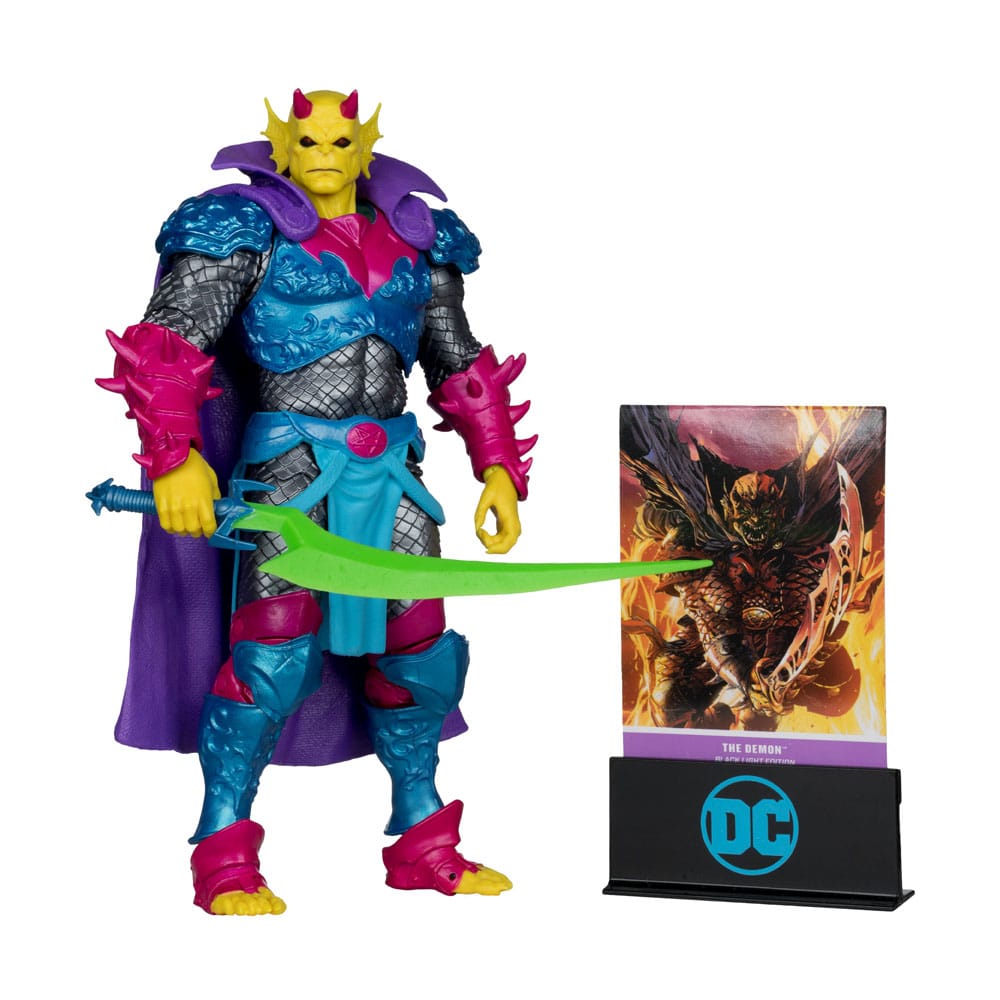 McFarlane Toys DC Multiverse Demon Knights The Demon Black Light Edition Gold Label Actionigur