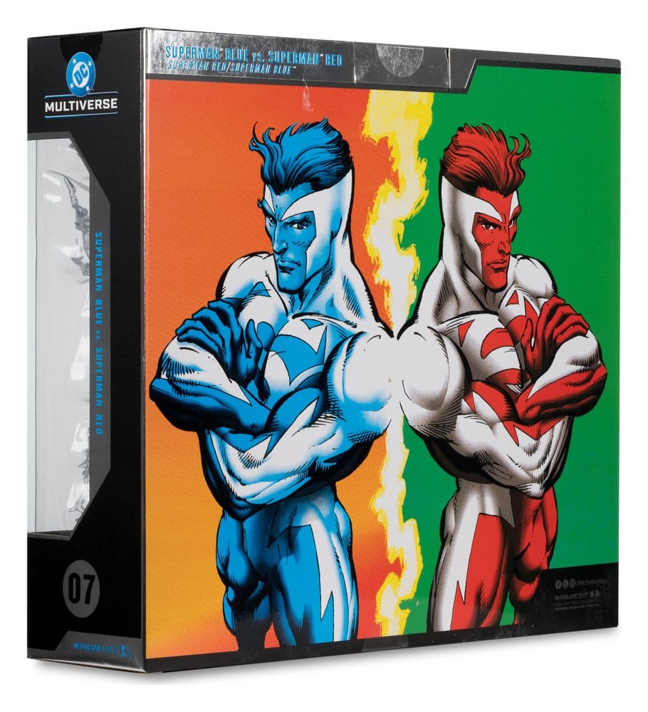 McFarlane Toys DC Multiverse Superman Blue vs. Superman Red (Gold Label) 2er-Pack Actionfiguren