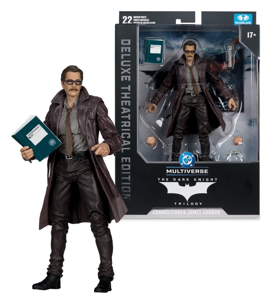 McFarlane Toys DC The Dark Knight Trilogy Commissioner James Gordon Multiverse Deluxe Theatrical Edition Actionfigur