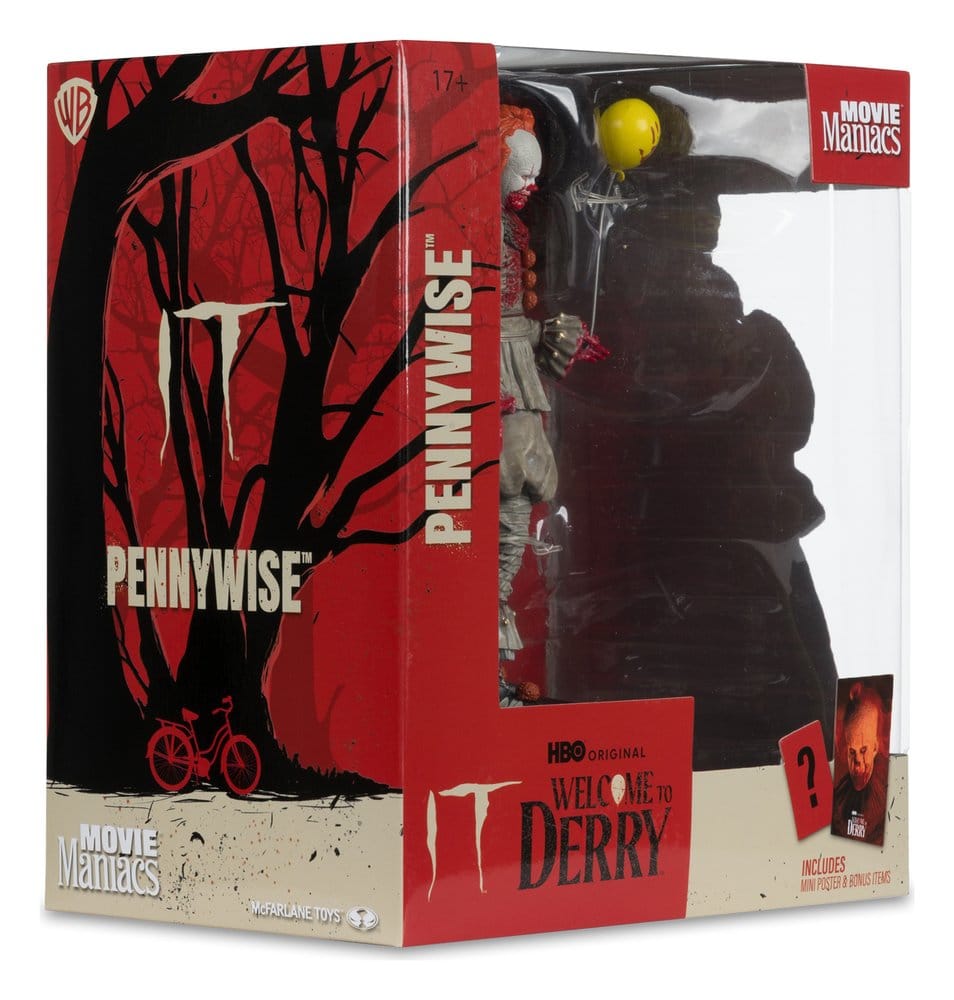McFarlane Toys Es Welcome To Derry Pennywise Movie Maniacs (Bloody) Figur