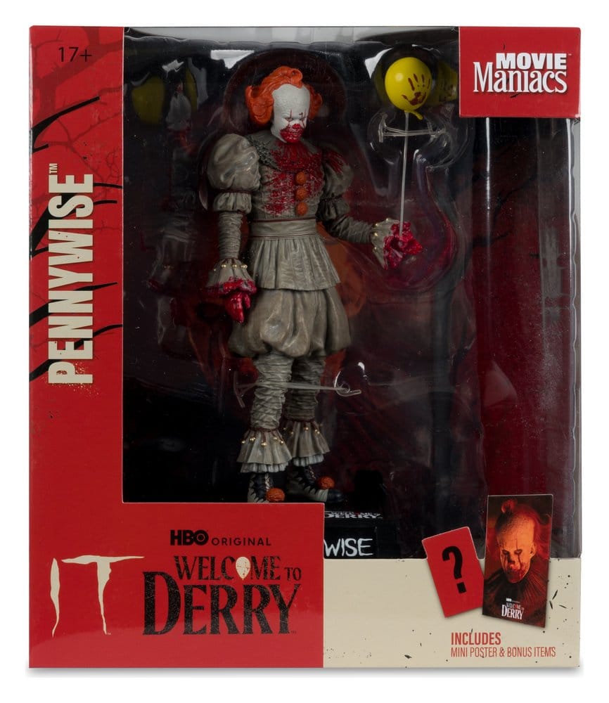 McFarlane Toys Es Welcome To Derry Pennywise Movie Maniacs (Bloody) Figur