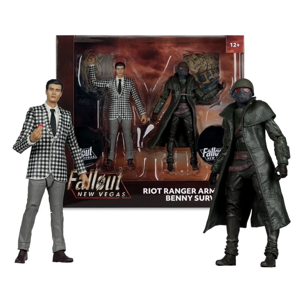 McFarlane Toys Fallout New Vegas Riot Ranger Armor Benny Survivor 2er-Pack Statuen