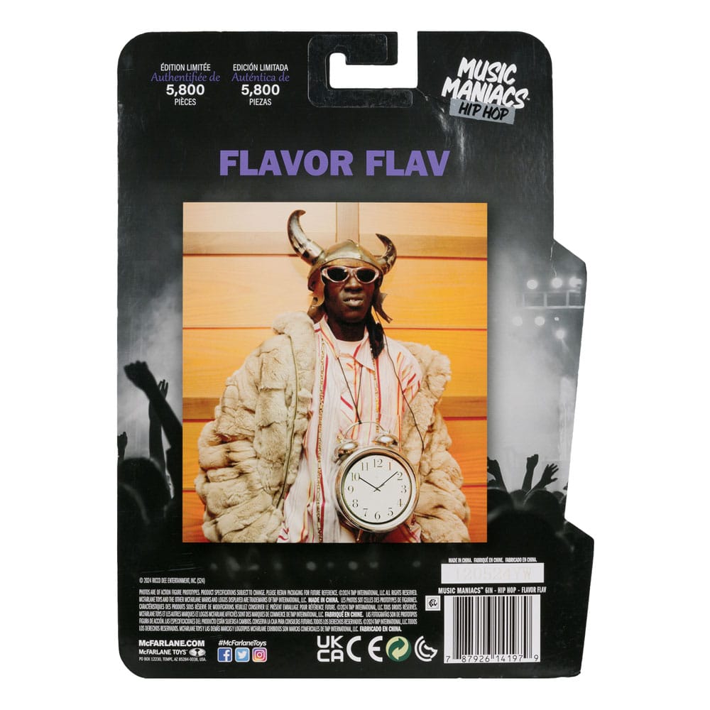 McFarlane Toys Flavor Flav Hip Hop Music Maniacs Actionfigur 16 cm