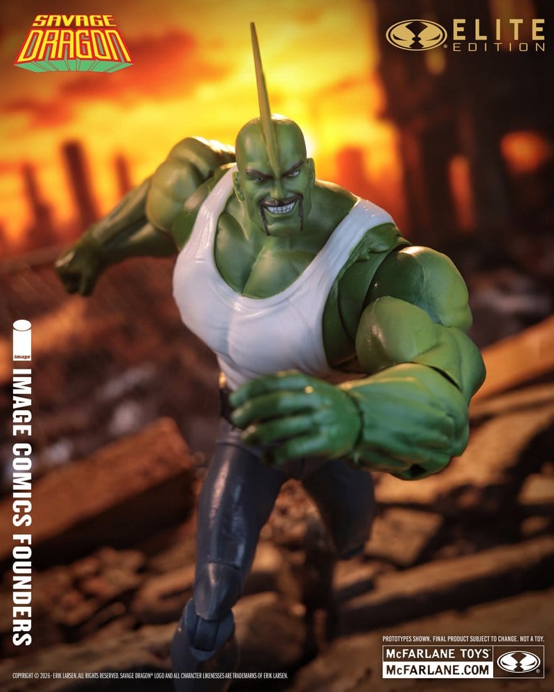 McFarlane Toys Image Comics Founders Series Savage Dragon McFarlane Elite Edition Actionfigur