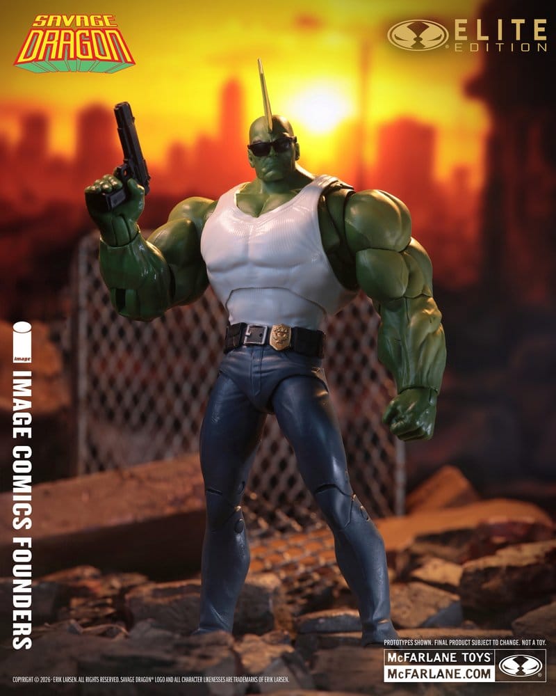 McFarlane Toys Image Comics Founders Series Savage Dragon McFarlane Elite Edition Actionfigur