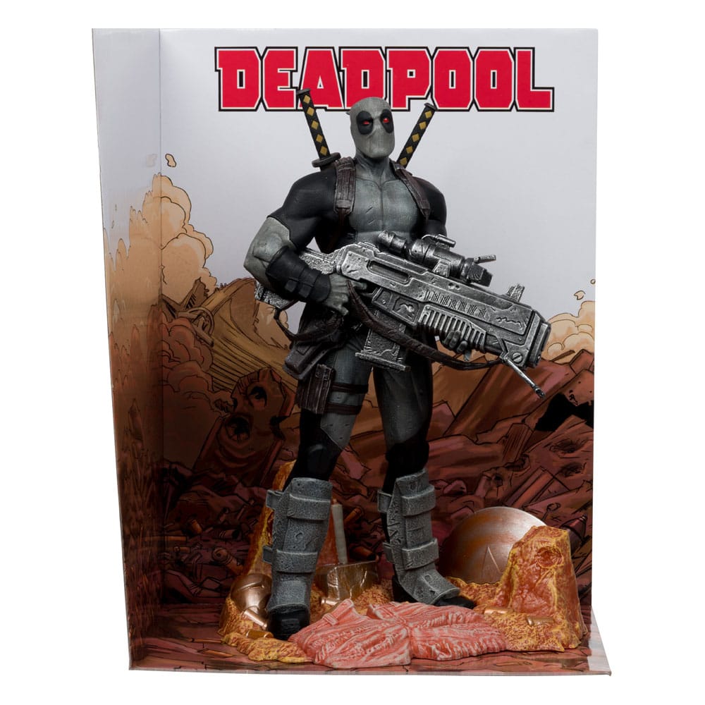 McFarlane Toys Marvel Collection Deadpool Grey Suit Chase 1/6 Statue