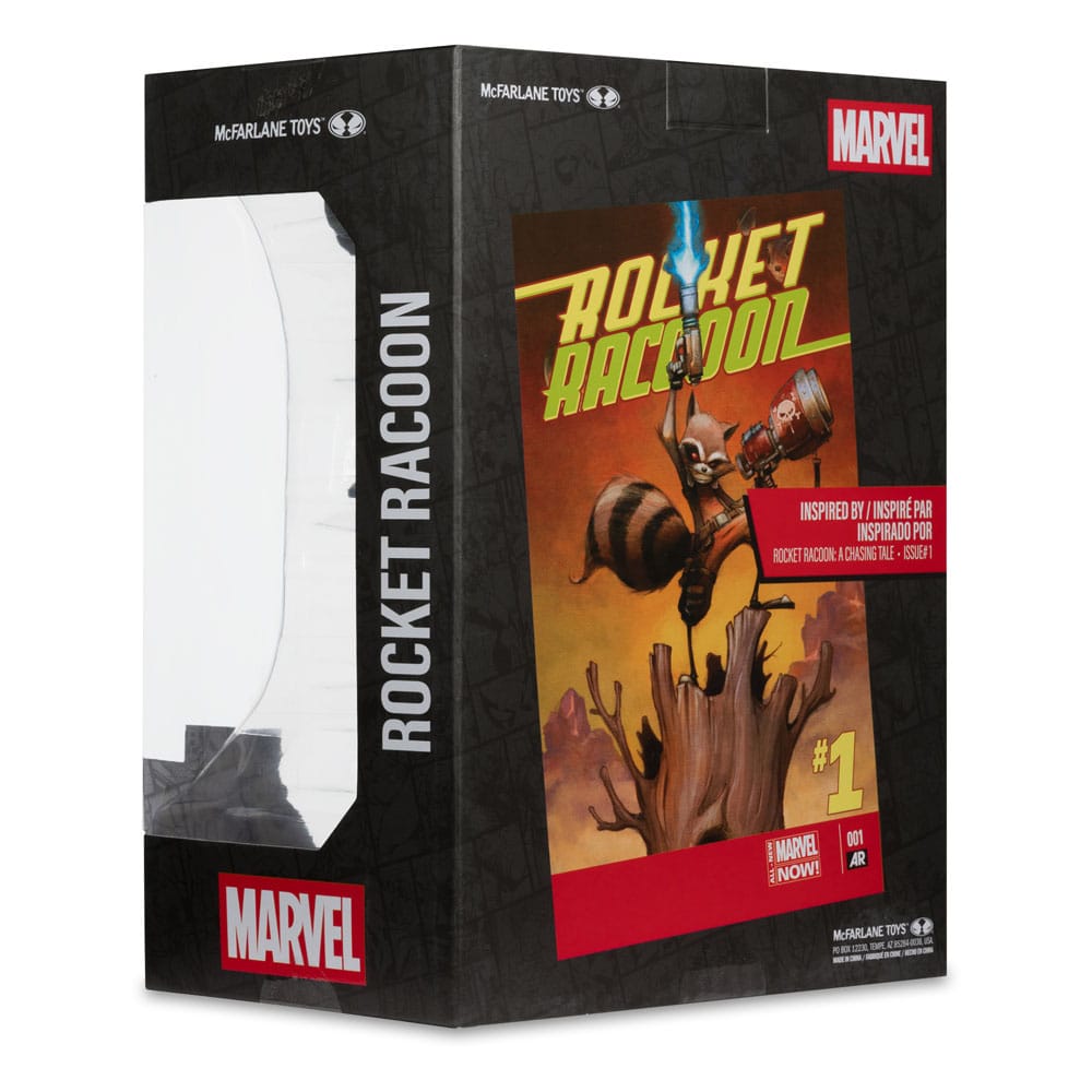 McFarlane Toys Marvel Collection Rocket Raccoon A Chasing Tale 1 1/6 Statue