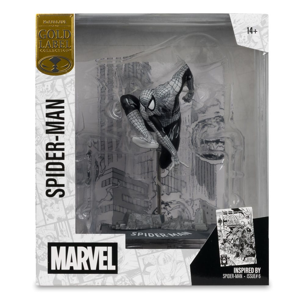 McFarlane Toys Marvel Spider-Man Line Art Gold Label 1/10 Statue
