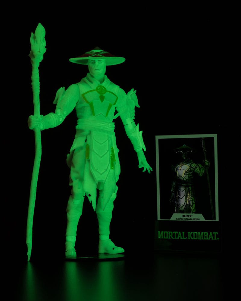 McFarlane Toys Mortal Kombat Raiden Glow in the Dark Edition Gold Label Actionfigur