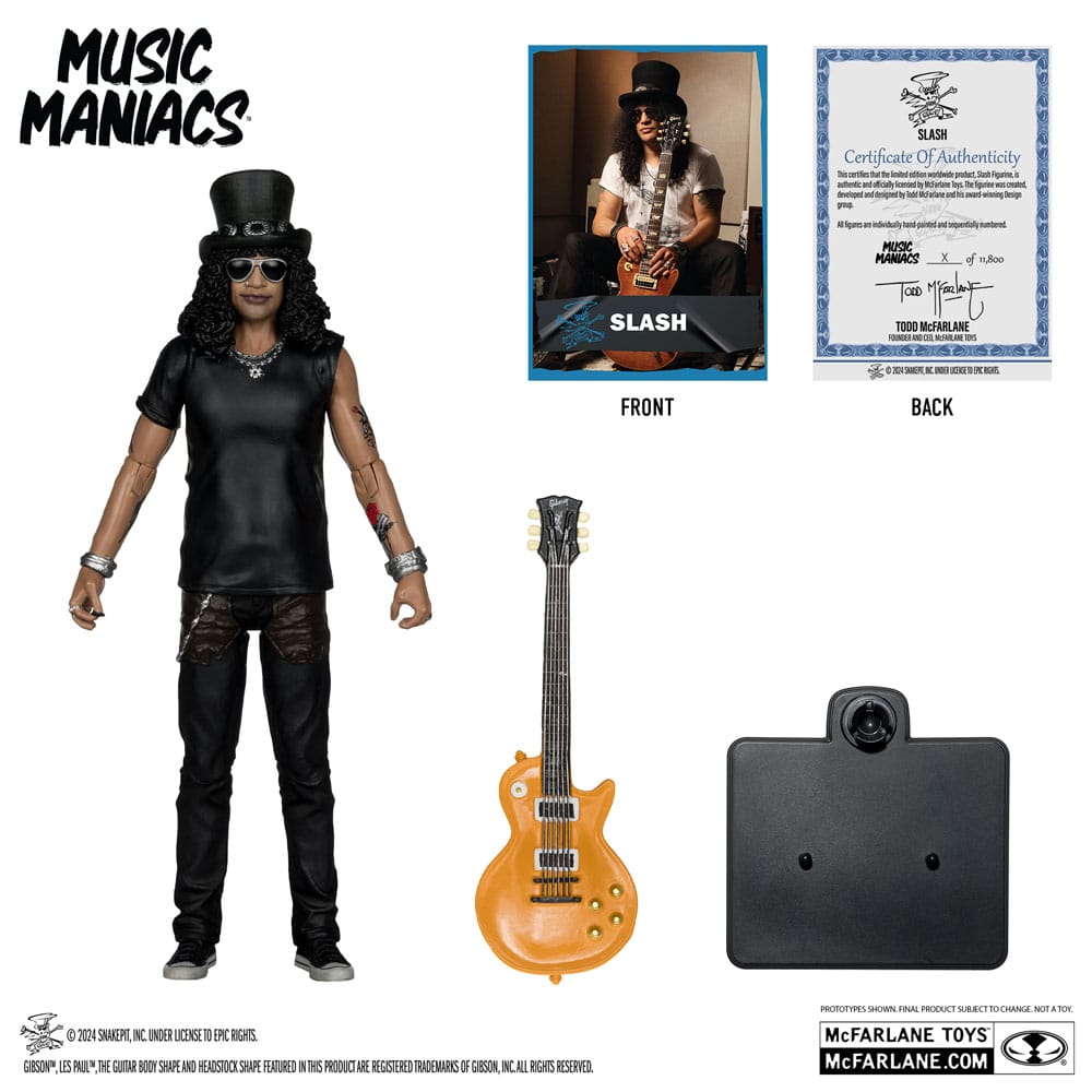 McFarlane Toys Slash Guns N´Roses Rock Music Maniacs Actionfigur 15 cm