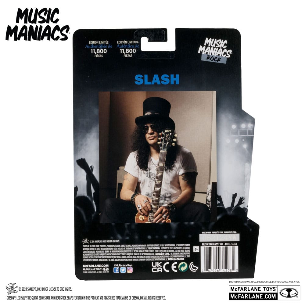 McFarlane Toys Slash Rock Music Maniacs Actionfigur 15 cm