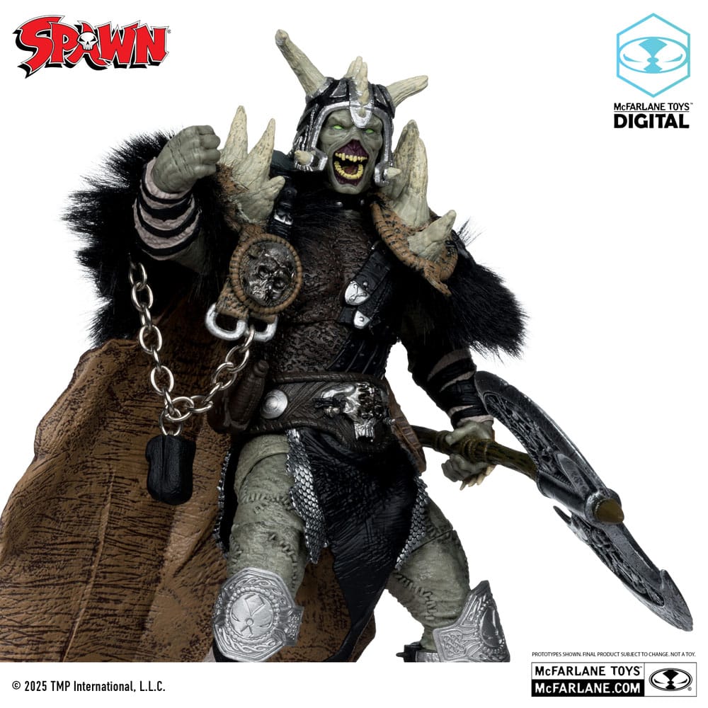 McFarlane Toys Spawn The Dark Ages Bloodaxe mit Pferd 30th Anniversary Actionfigur