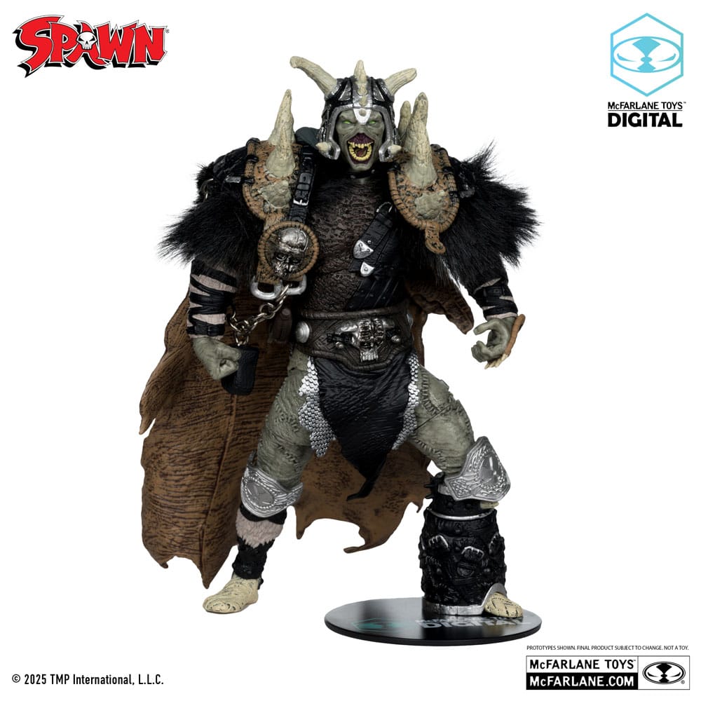 McFarlane Toys Spawn The Dark Ages Bloodaxe mit Pferd 30th Anniversary Actionfigur