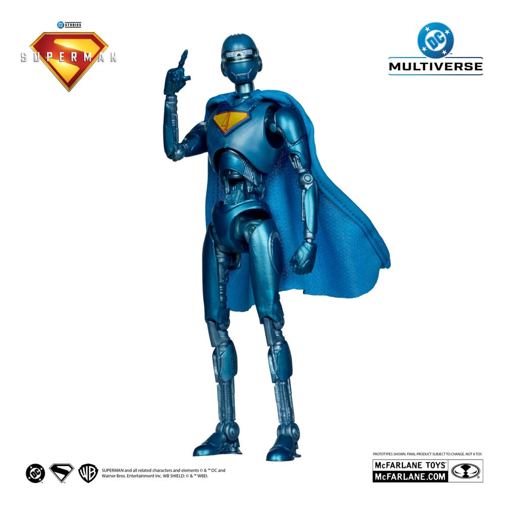 McFarlane Toys Superman 2025 DC Multiverse Deluxe Superman Robot Red Platinum Edition Actionfigur