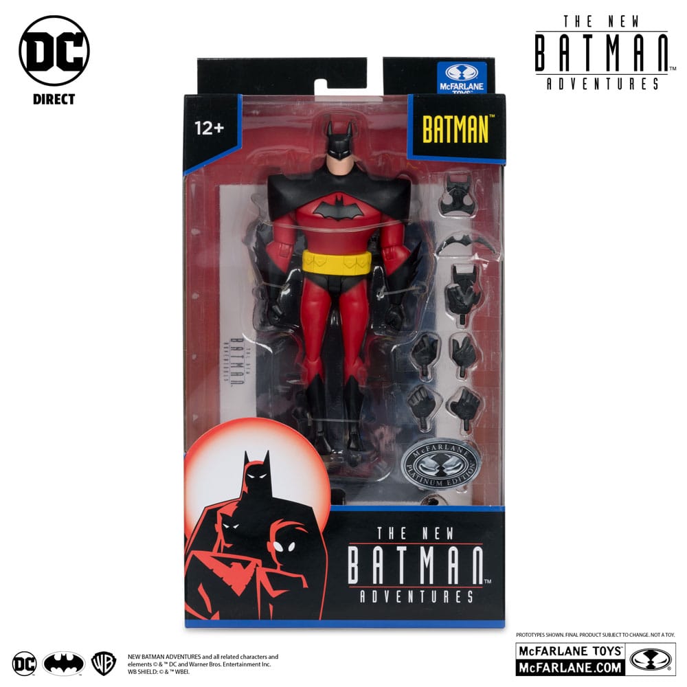 McFarlane Toys The New Batman Adventure DC Multiverse Batman Silver Platinum Edition Actionfigur