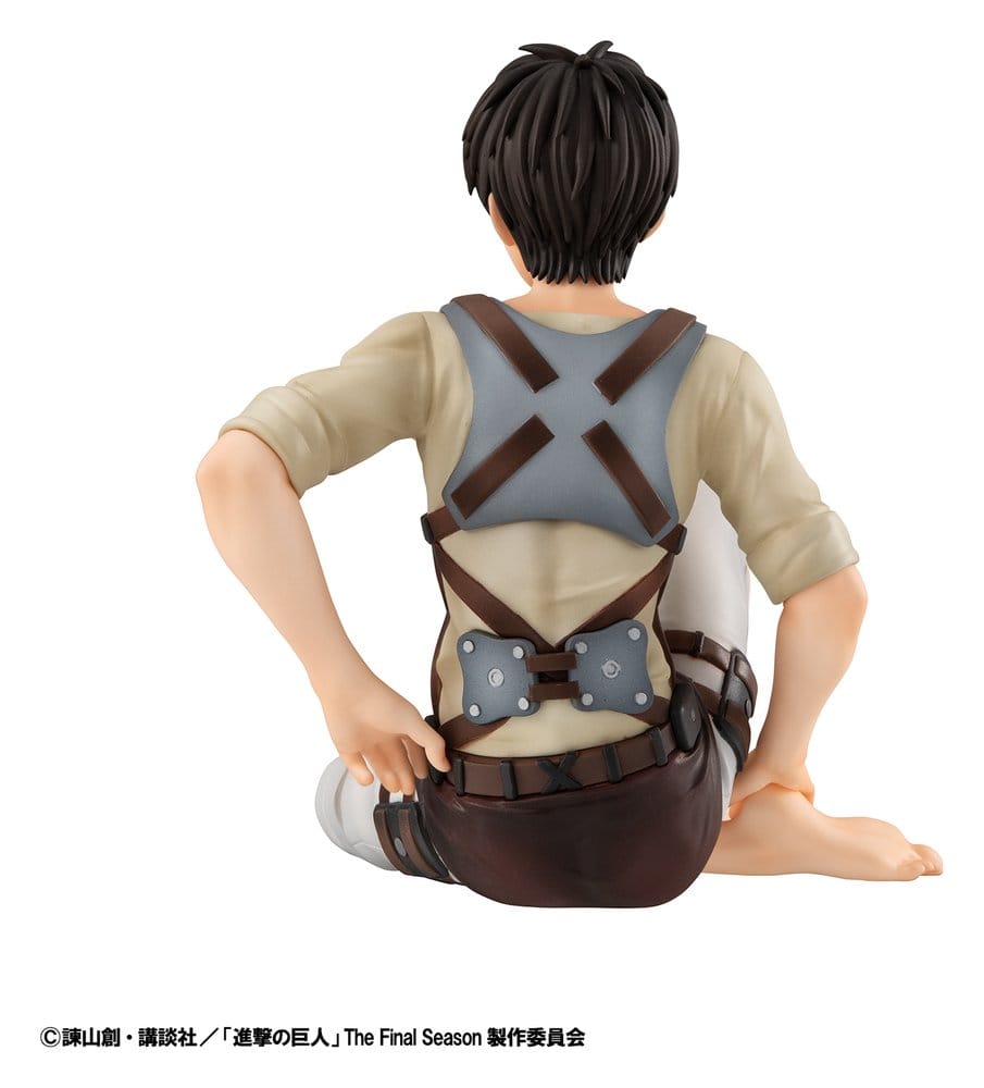 Megahouse Attack On Titan G.E.M. Series Eren Yeager & Squad Captain Levi Palm Size Figuren