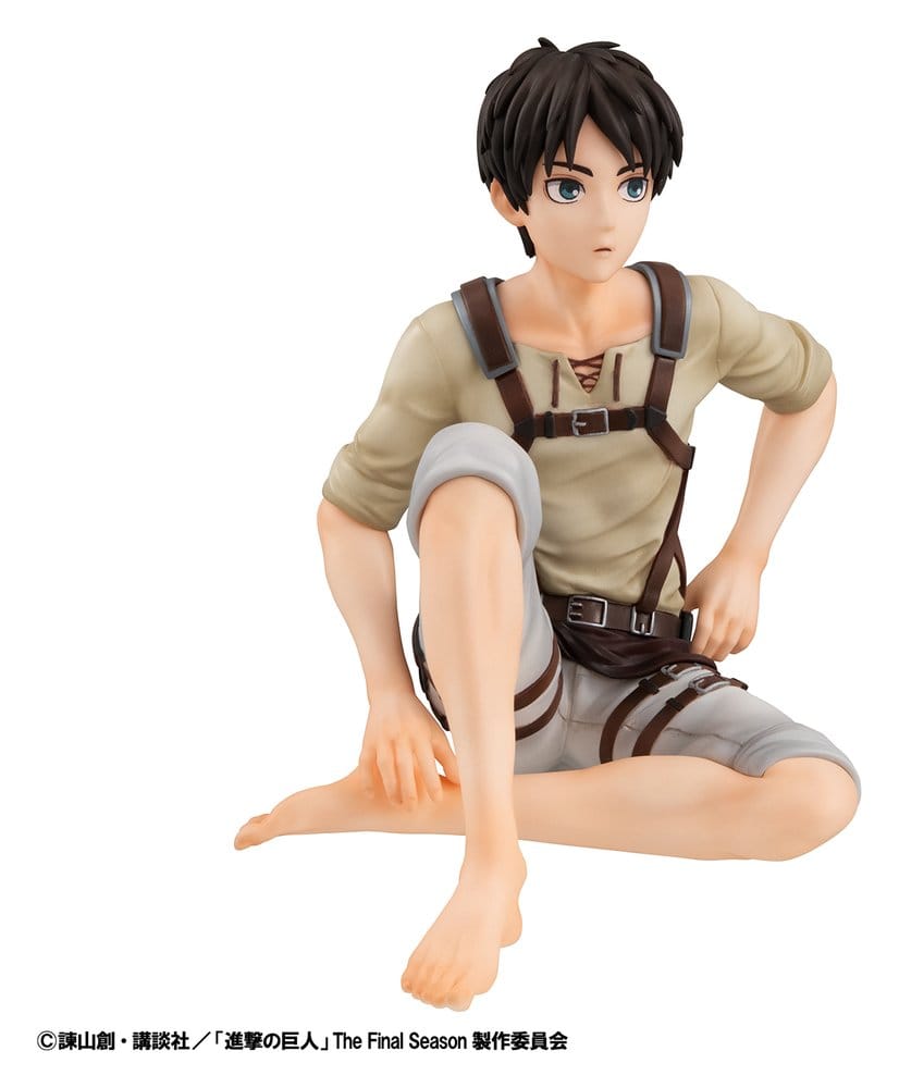Megahouse Attack On Titan G.E.M. Series Eren Yeager & Squad Captain Levi Palm Size Figuren