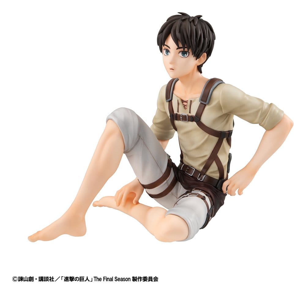 Megahouse Attack On Titan G.E.M. Series Eren Yeager & Squad Captain Levi Palm Size Figuren