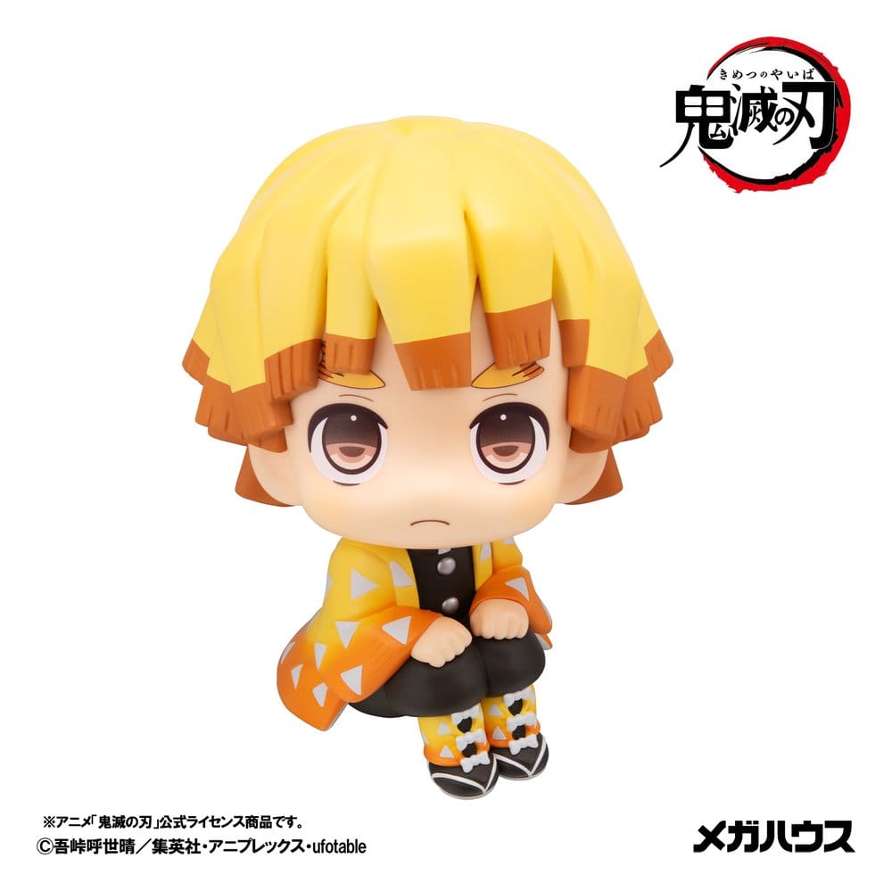 Megahouse Demon Slayer Kimetsu no Yaiba 2er-Pack Zenitsu Agatsuma Grumpy Ver. & Kaigaku (with gift) Look Up Figuren