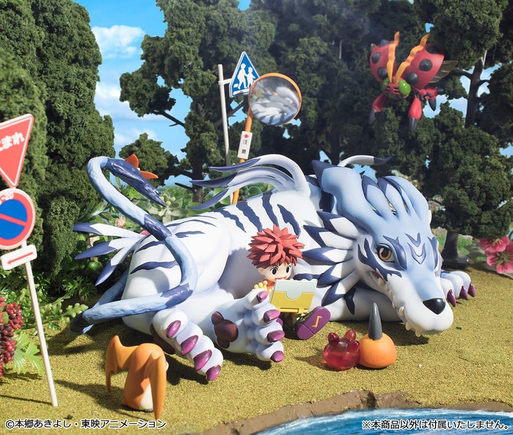 Megahouse Digimon Adventure G.E.M. Series Garurumon & Ishida Yamato Figur