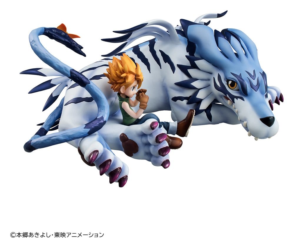 Megahouse Digimon Adventure G.E.M. Series Garurumon & Ishida Yamato Figur