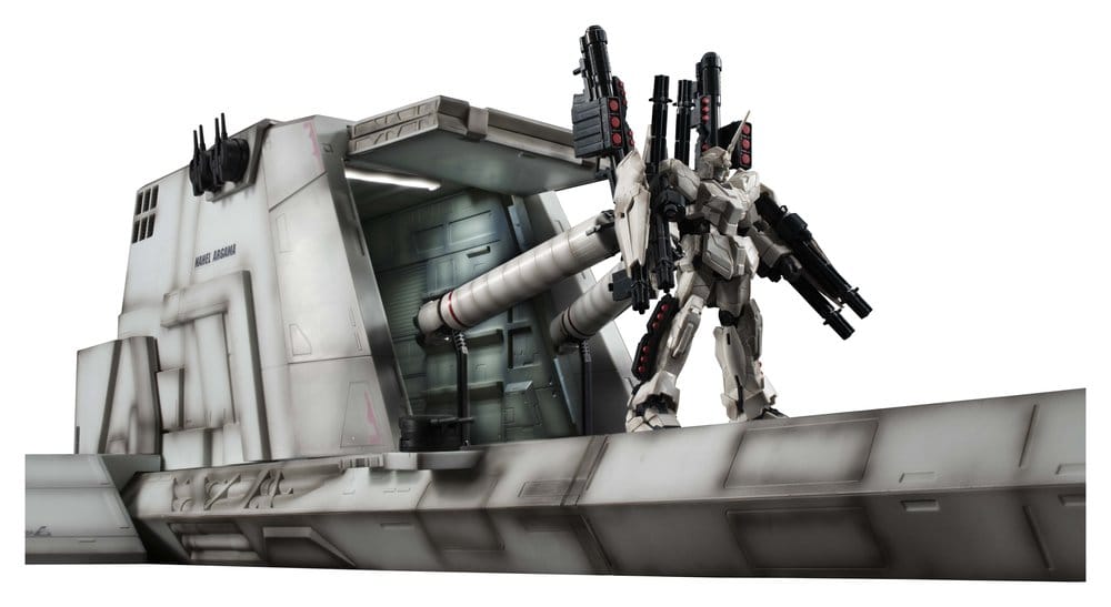 Megahouse Gundam Unicorn Realistic Model Series Nahel Argama Catapult Deck 1/144 Diorama