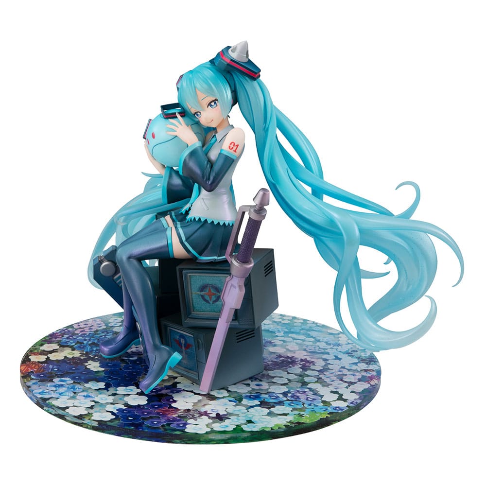 Megahouse Mobile Suit Gundam Lucrea Hatsune Miku x OO Gundam 45th Anniversary Statue