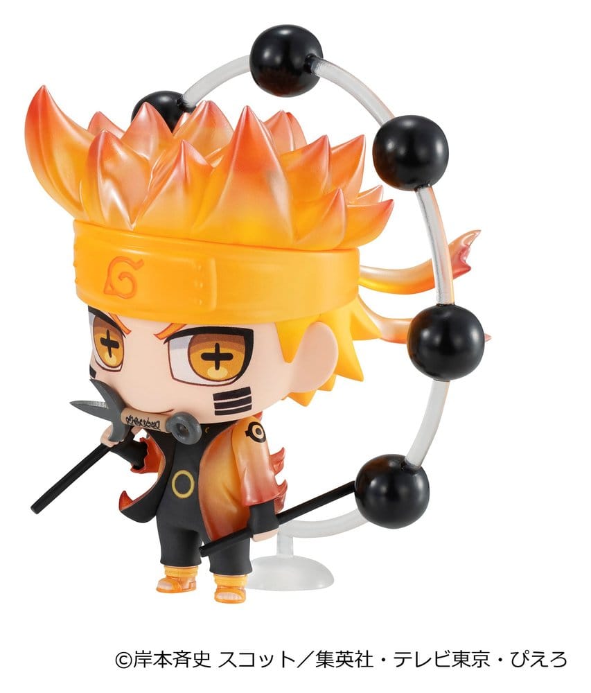 Megahouse Naruto Shippuden ChimiMega Series Mascot Collection 1 Minifiguren Blind Box Display
