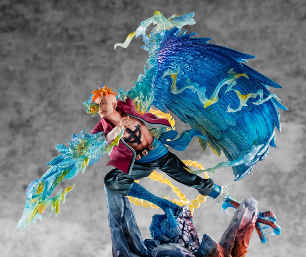 Megahouse One Piece Marco the Phoenix Leader of 1st group of Whitebeard Pirates P.O.P MAS Maximum Statue