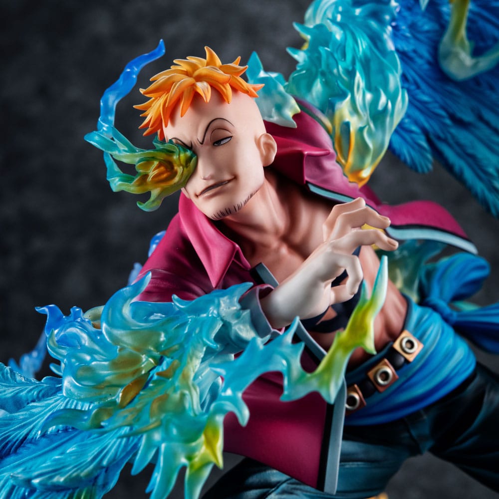 Megahouse One Piece Marco the Phoenix Leader of 1st group of Whitebeard Pirates P.O.P MAS Maximum Statue