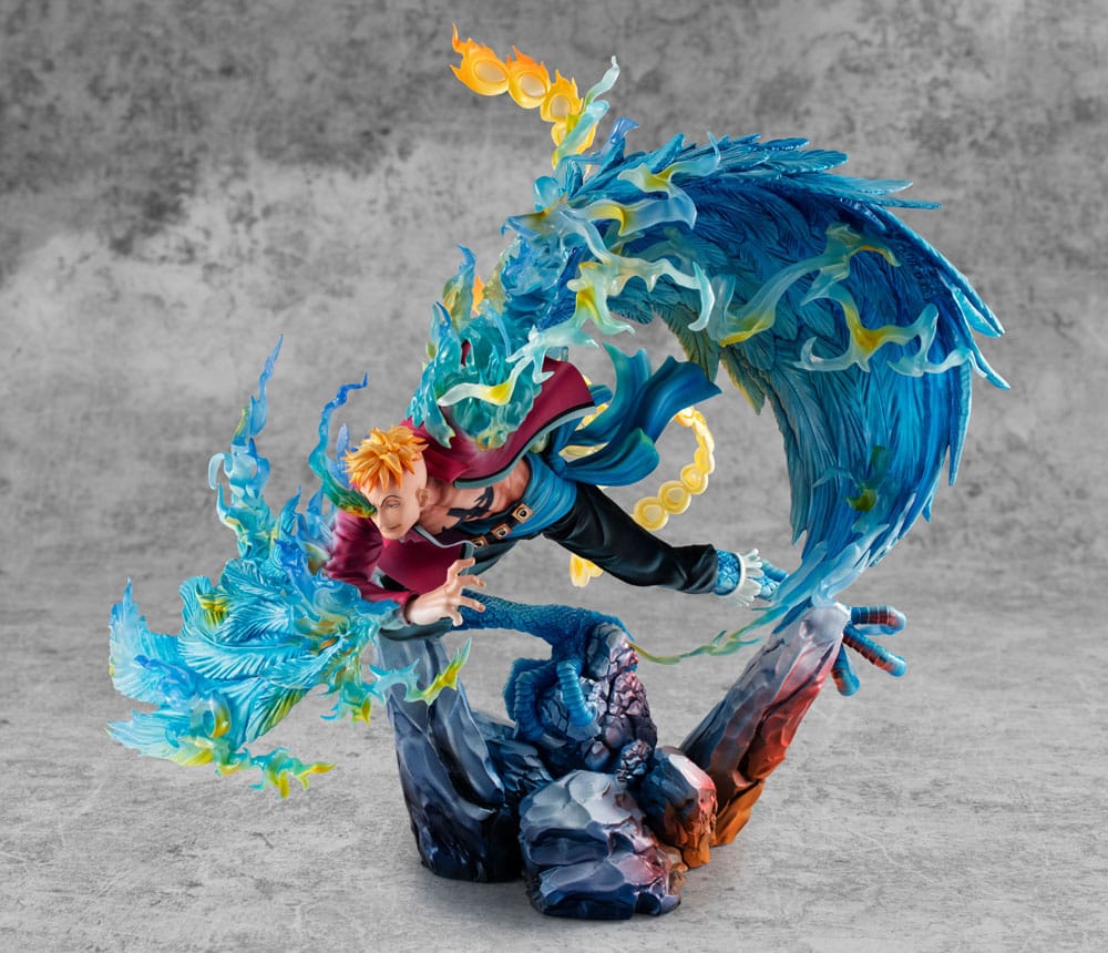 Megahouse One Piece Marco the Phoenix Leader of 1st group of Whitebeard Pirates P.O.P MAS Maximum Statue
