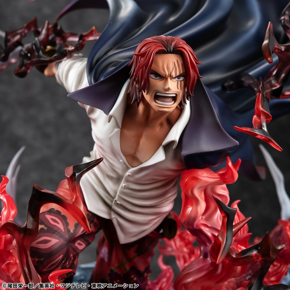 Megahouse One Piece P.O.P SA-MAXIMUM Red-Haired Shanks Leader of Red Hair Pirates Statue