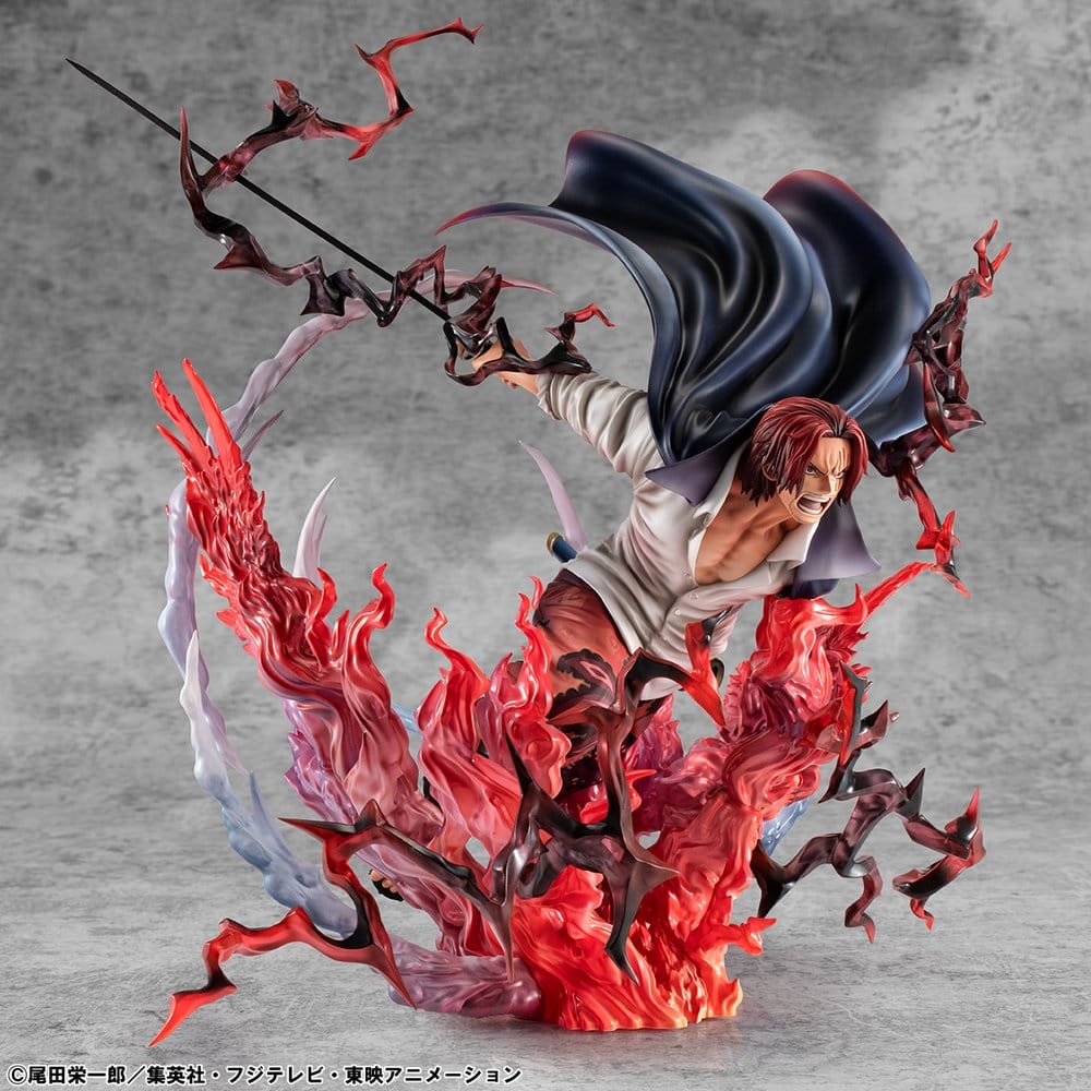 Megahouse One Piece P.O.P SA-MAXIMUM Red-Haired Shanks Leader of Red Hair Pirates Statue