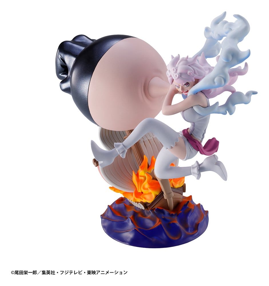 Megahouse One Piece Petitrama Series LOGBOX RE BIRTH Ver. Egghead 02 Egghead Minifiguren