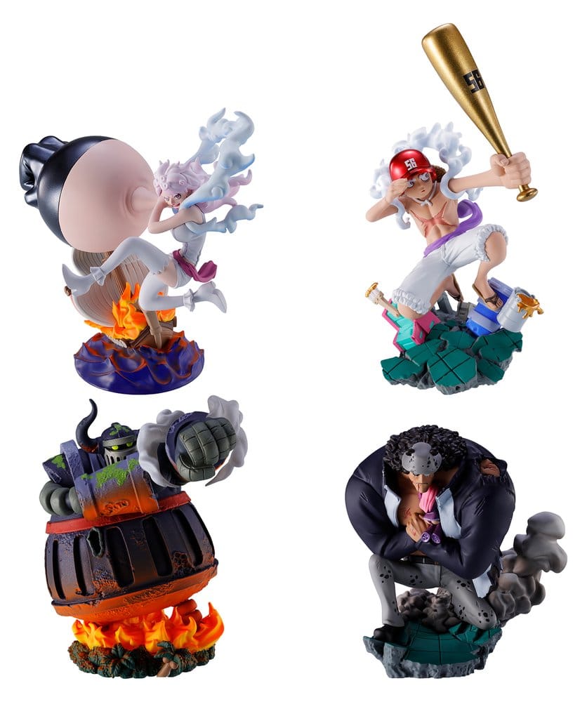 Megahouse One Piece Petitrama Series LOGBOX RE BIRTH Ver. Egghead 02 Egghead Minifiguren