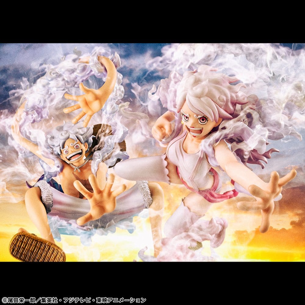Megahouse One Piece Portrait.Of.Pirates Monkey D. Luffy Evolutionary History Figur
