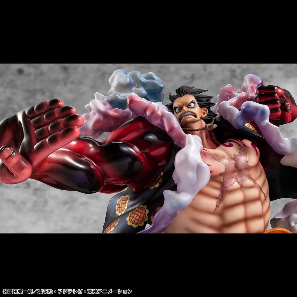 Megahouse One Piece Portrait.Of.Pirates SA-Maximum Monkey D. Ruffy Gear 4 Bounce-Man 10th Limited Ver. Figur