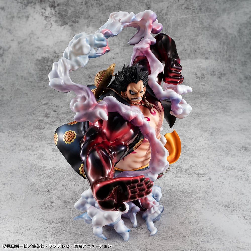 Megahouse One Piece Portrait.Of.Pirates SA-Maximum Monkey D. Ruffy Gear 4 Bounce-Man 10th Limited Ver. Figur