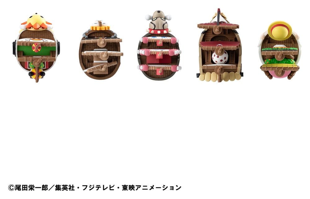 Megahouse One Piece YuraColle Series Grand Line Collection Set Vol.3 Minifiguren
