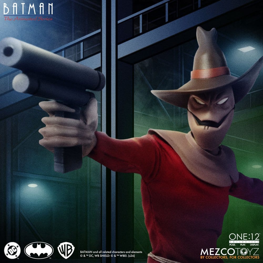 Mezco Toys Batman: Die Zeichentrickserie One:12 Collective Actionfigur Scarecrow 17 cm