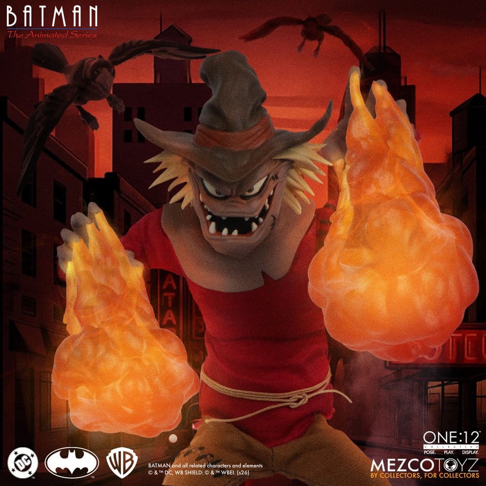 Mezco Toys Batman: Die Zeichentrickserie One:12 Collective Actionfigur Scarecrow 17 cm